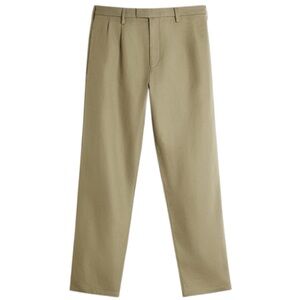 Zara Origins Linen Blend Dress Pants Tan Straight Leg Pockets Men’s Size 30